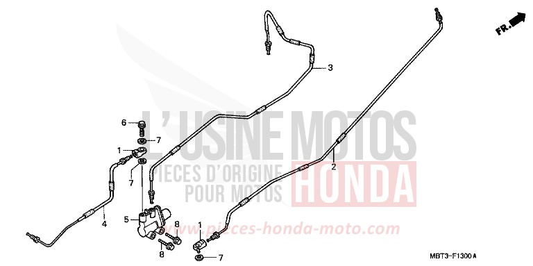 COMMANDE DE DOSAGE SOUPAPE de Varadero CANDY XENON BLUE (PB324) de 2002