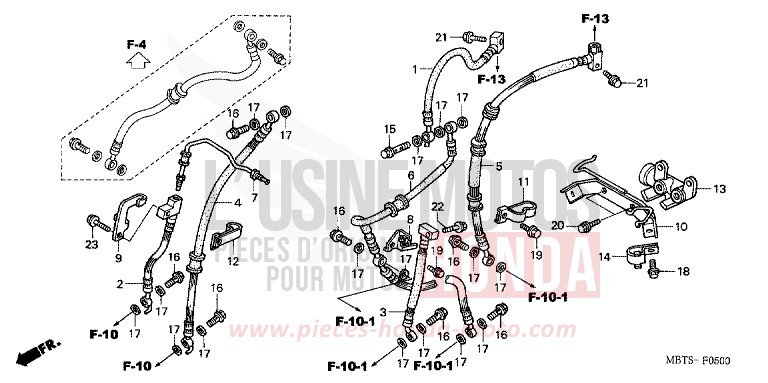 VALVE DE DELAI (XL1000V) de Varadero SHIELD SILVER METALLIC (NH480) 2005