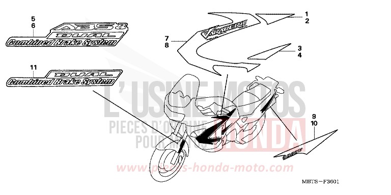MARQUE (2ED,2F,2G,3E,4EK) de Varadero TERRA BLUE (PB190R) de 2006