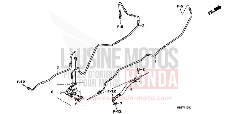 PROPORTIONING CONTROLVALVE (XL1000V) de Varadero BLOOM RED METALLIC (R319) 2007