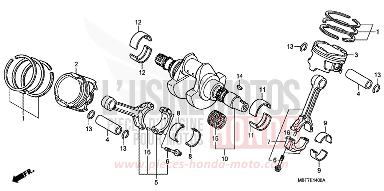 VILEBREQUIN/PISTON de Varadero CHEVALIER SILVER METALLIC (NHA83) de 2007