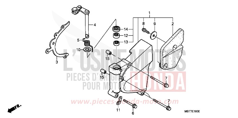 PANNEAU CARTER-MOTEUR G. de Varadero ECLIPSE ORANGE METALLIC (YR290) 2008