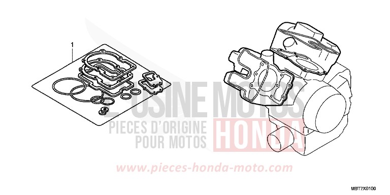 TROUSSE DE JOINT A de Varadero CHEVALIER SILVER METALLIC (NHA83) 2010