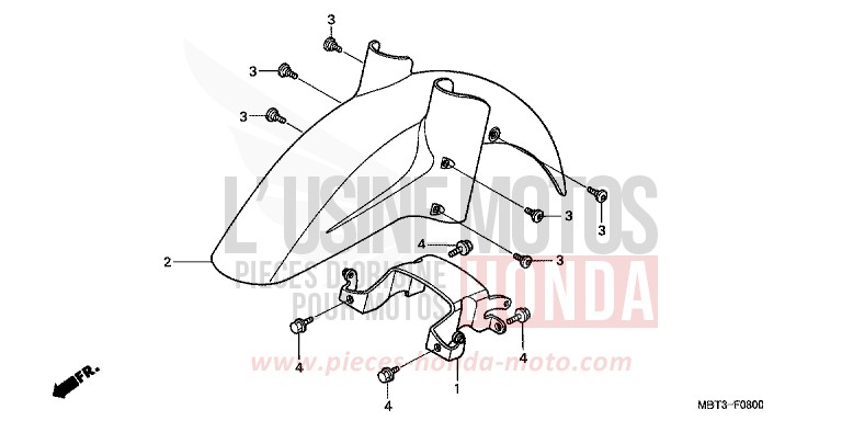 AILE AVANT de Varadero PEARL PRISM BLACK (NH418) 1999