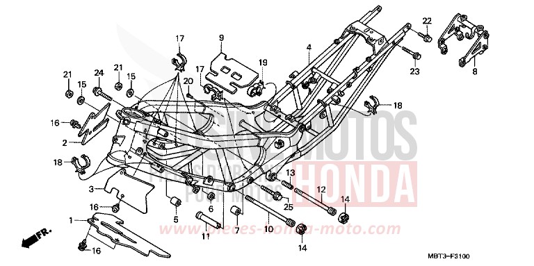CARROSSERIE DE CHASSIS de Varadero CANDY PHOENIX BLUE (PB284) 2000