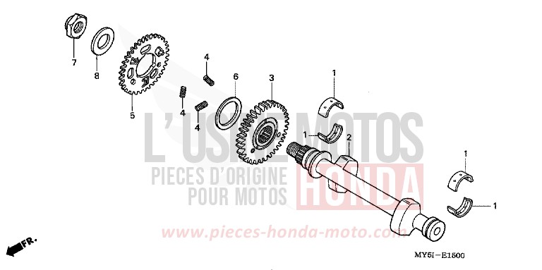 BALANCIER de CB500F RICH RED METALLIC (R255) de 2002