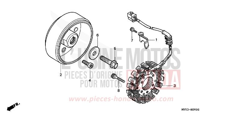 GENERATRICE de CB500F FIGHTING RED (R134) de 1994