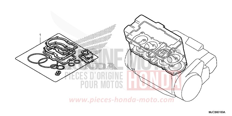 TROUSSE DE JOINT A de CBR600RR VIBRANT ORANGE (YR250) 2013