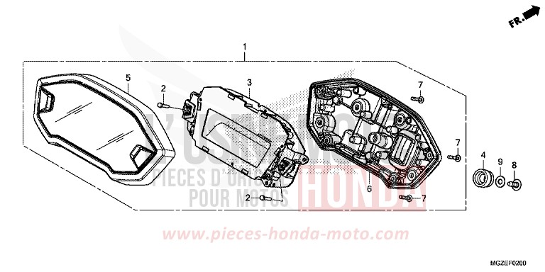 COMPTEUR de CB500F GRAPHITE BLACK (NHB01) 2015