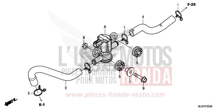 ELECTROVANNE INJECTION D'AIR de CB500F PEARL METALLOID WHITE (NHA96) 2016