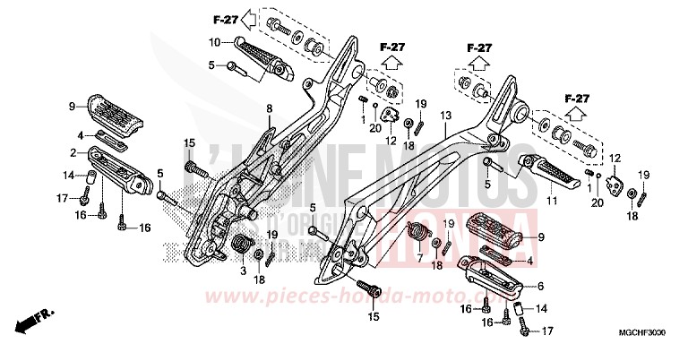 MARCHE de CB1100 PEARL SUNBEAM WHITE (NHA66) de 2017