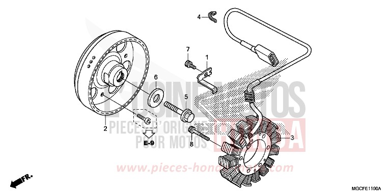 GENERATRICE de CB1100 PEARL HAWKSEYE BLUE (PB409) 2019