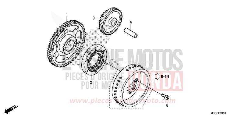 EMBRAYAGE DE DEMARRAGE de CB500F GRAND PRIX RED (R380) de 2019
