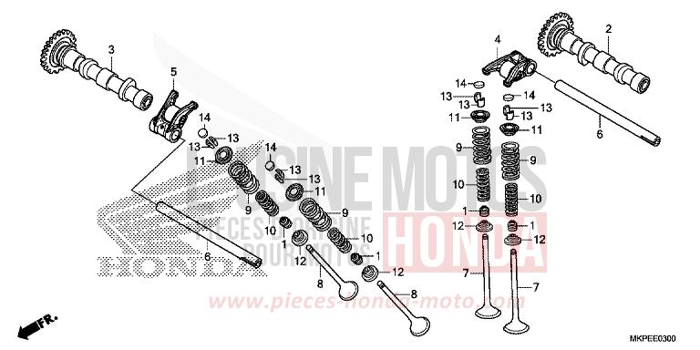 ARBRE A CAMES/SOUPAPE de CB500F PEARL METALLOID WHITE (NHA96) 2019