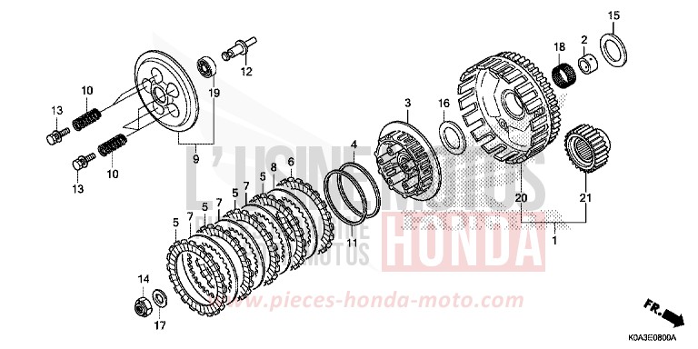 EMBRAYAGE de CB300R NOIR (NH1) 2018