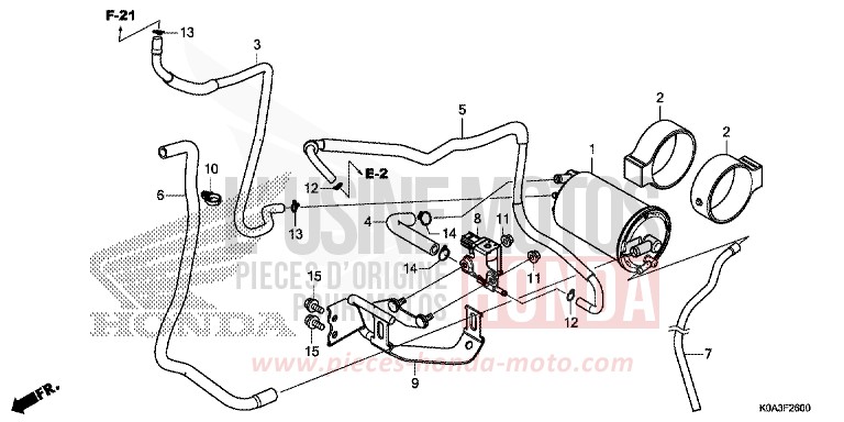 CUVETTE de CB300R NOIR (NH1) 2018