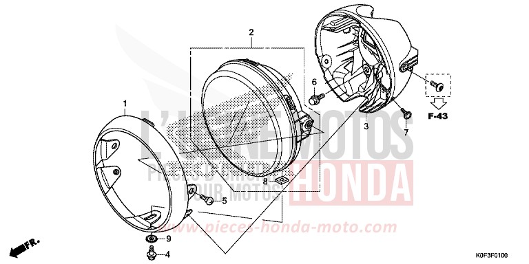 PROJECTEUR de Monkey PEARL NEBULA RED (R376) 2019