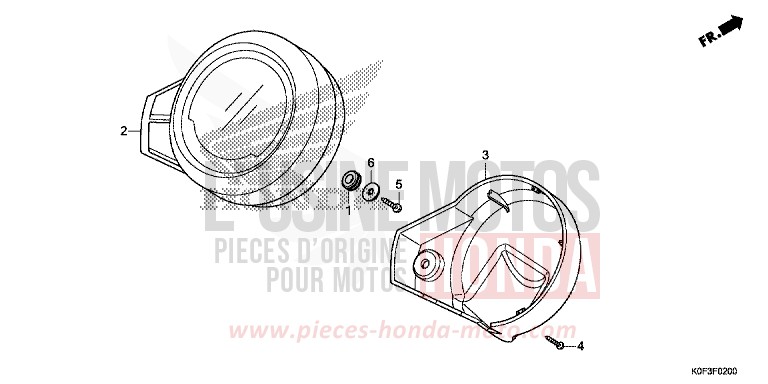 COMPTEUR de Monkey PEARL NEBULA RED (R376) 2019