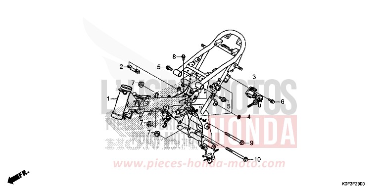 CARROSSERIE DE CHASSIS de Monkey PEARL NEBULA RED (R376) 2019