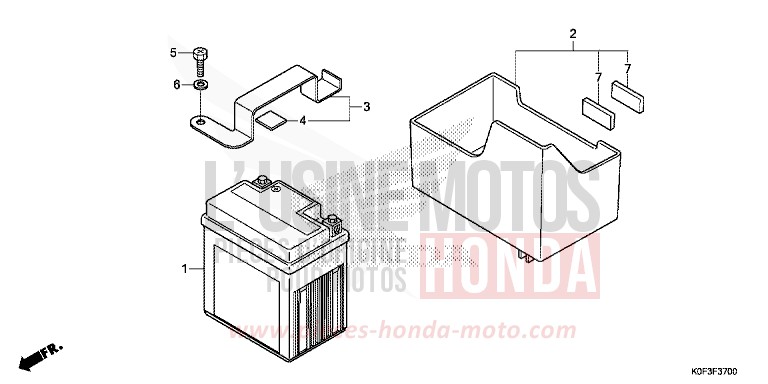 BATTERIE de Monkey PEARL SHINING BLACK (NHB98) 2019