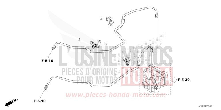 TUYAU DE FREIN de Monkey BANANA YELLOW (YR354) de 2022