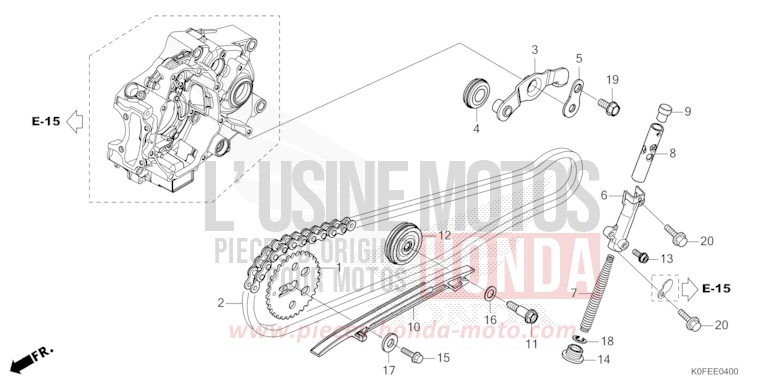 CHAINE A CAMES/TENDEUR de Monkey PEARL GLITTERING BLUE (B231) de 2022