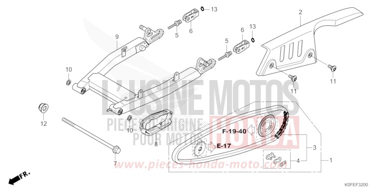 BRAS OSCILLANT de Monkey PEARL GLITTERING BLUE (B231) de 2022