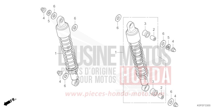 COUSSIN ARRIERE de Monkey PEARL NEBULA RED (R376) de 2022