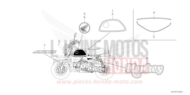 MARQUE/RAYURE de Monkey PEARL SHINING BLACK (NHB98) 2022