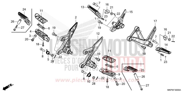 MARCHE de CB500F GRAND PRIX RED (R380) de 2021
