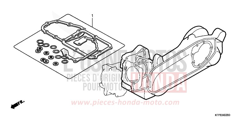 TROUSSE DE JOINT B de SH125 PEARL NIGHTSTAR BLACK (NHA84) 2011