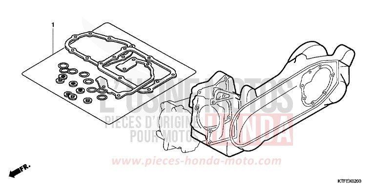 TROUSSE DE JOINT B de SH125 CHAMPAGNE BRONZE METALLIC (YR287) 2012