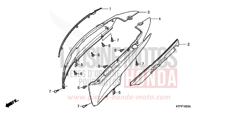 HOUSSE DE CARROSSERIE de SH125 MAT CYNOS GRAY METALLIC (NH312) 2010