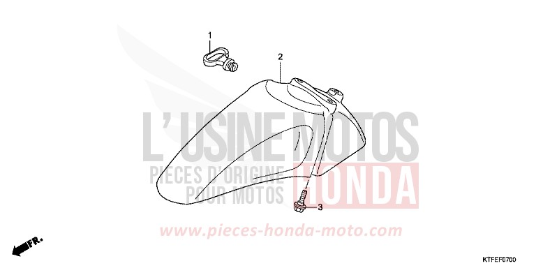 AILE AVANT de SH125 PEARL COOL WHITE (NHA16) 2012