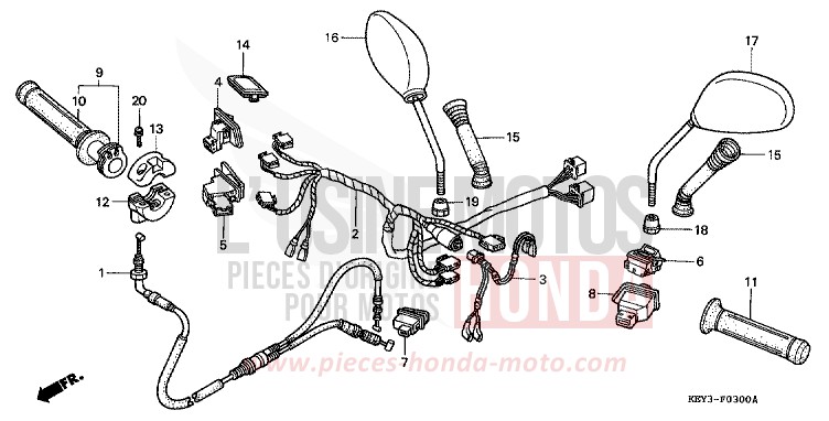 COMMUTATEUR/CABLE de Pantheon ACCURATE SILVER METALLIC (NH146) de 2001