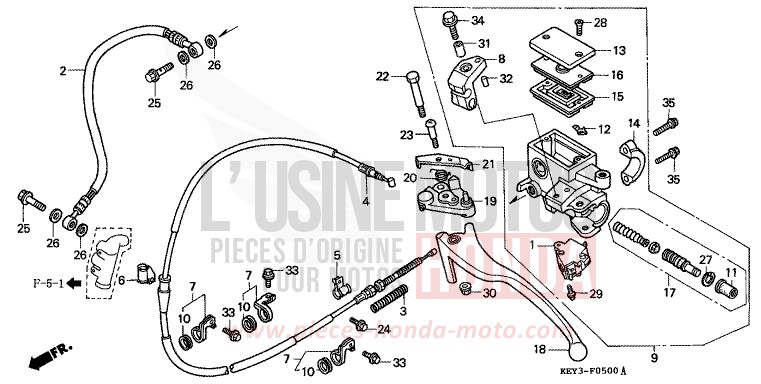 MAITRE-CYLINDRE FREIN AR. de Pantheon ACCURATE SILVER METALLIC (NH146) de 2001