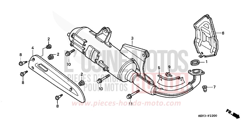 SILENCIEUX D'ECHAPPEMENT de Pantheon ACCURATE SILVER METALLIC (NH146) de 2001