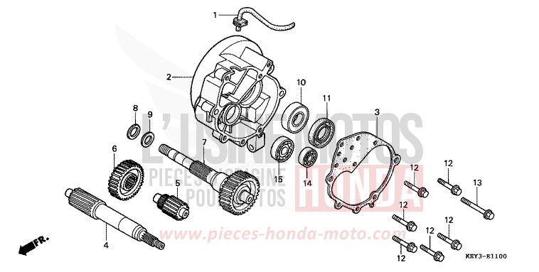 BOITE DE VITESSES de Pantheon CYCLON BLUE METALLIC (PB221) de 2001