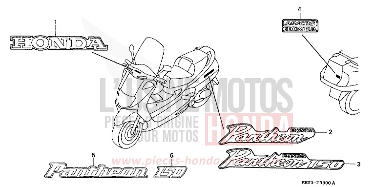 MARQUE/RAYURE de Pantheon CYCLON BLUE METALLIC (PB221) de 2002