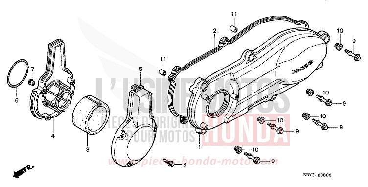 PANNEAU CARTER-MOTEUR G. de Pantheon FORCE SILVER METALLIC (NH411) de 2002