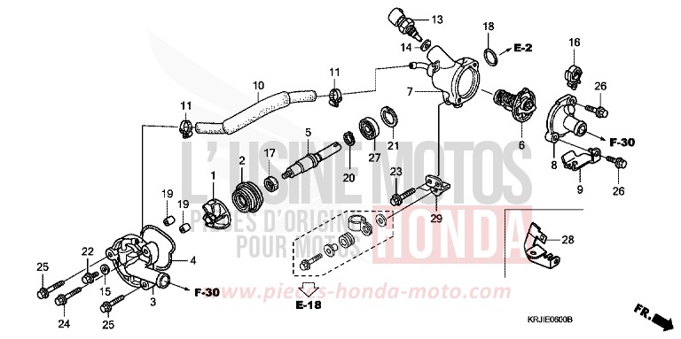 POMPE A EAU de Pantheon INTERSTELLAR BLACK METALLIC (NHA12) de 2003