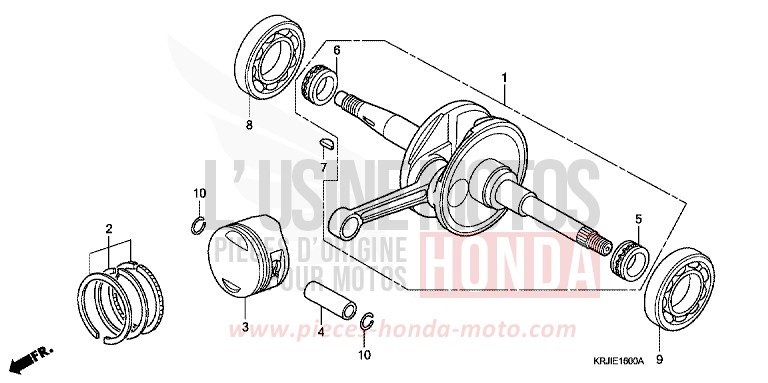 VILEBREQUIN/PISTON de Pantheon INTERSTELLAR BLACK METALLIC (NHA12) de 2003