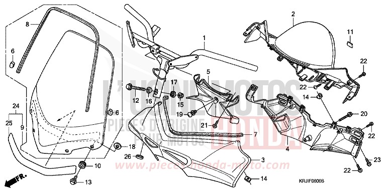 TUYAU DE GUIDON/REVETEMENT DE GUIDON (FES1253-5) (FES1503-5) de Pantheon INTERSTELLAR BLACK METALLIC (NHA12) de 2003