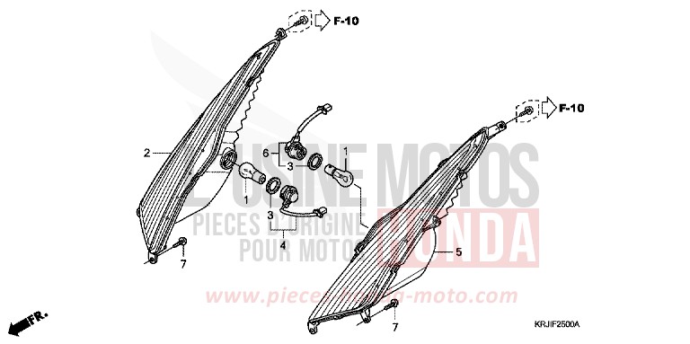 CLIGNOTANT AVANT de Pantheon INTERSTELLAR BLACK METALLIC (NHA12) de 2003