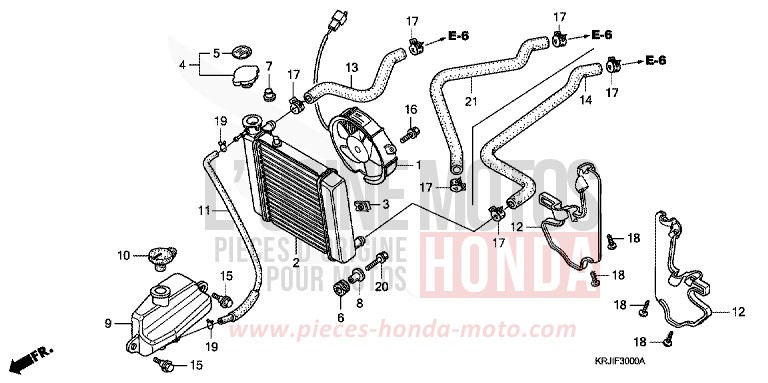 RADIATEUR de Pantheon INTERSTELLAR BLACK METALLIC (NHA12) de 2003