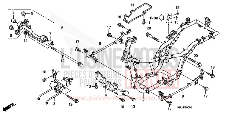 CARROSSERIE DE CHASSIS (FES1253-5) (FES1503-5) de Pantheon VELVET RED METALLIC (R302) 2005