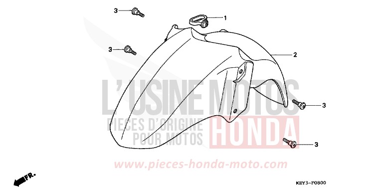 AILE AVANT de Pantheon GRANADA BLUE METALLIC (B152) de 1998