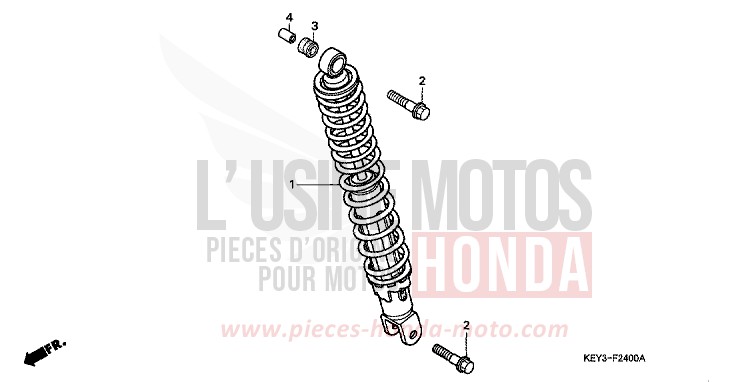 COUSSIN ARRIERE de Pantheon GRANADA BLUE METALLIC (B152) de 1998