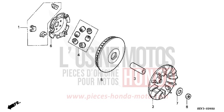 COTE SECONDAIRE de Pantheon SPARKLING SILVER METALLIC (NH295) de 1998