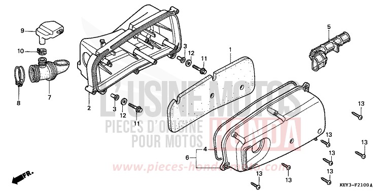 FILTRE A AIR de Pantheon TRAD BLUE METALLIC (PB171) de 1998